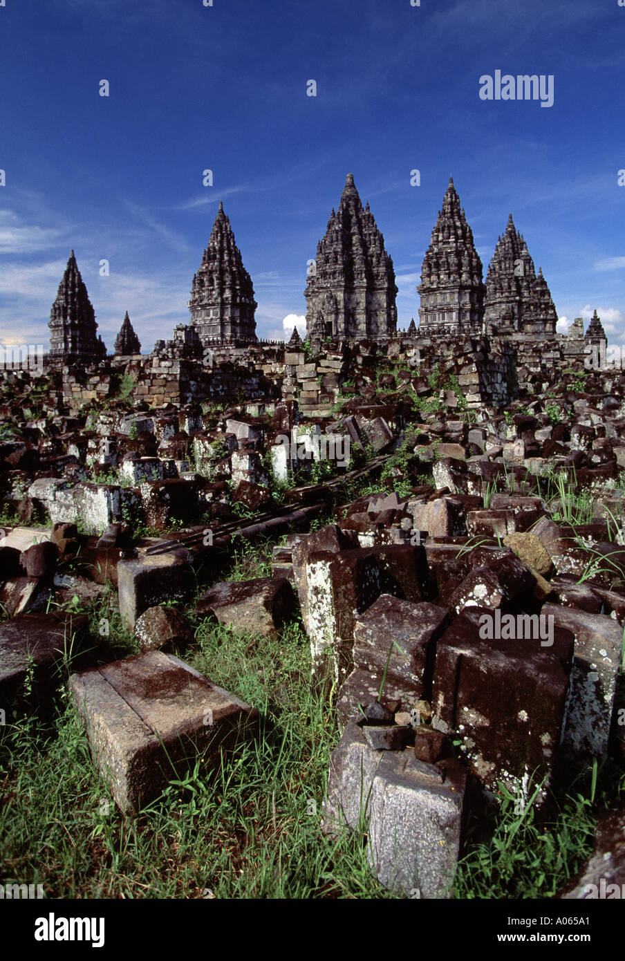 Hwou Tempel und Ruinen Prambanan Java Indonesien Stockfoto