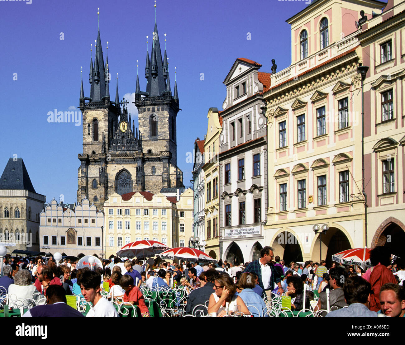 Old Town Square Tyn Kirche Prag Tschechische Republik Stockfoto