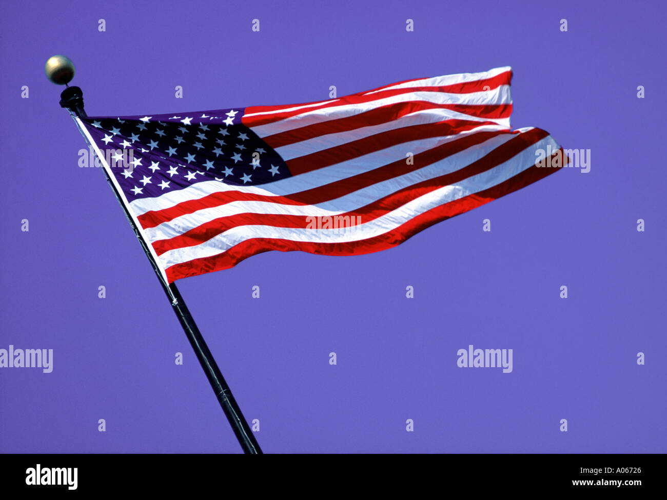 Sterne Streifen USA-Flagge Stockfoto