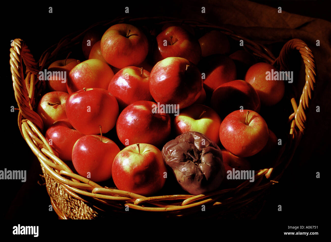 BAD APPLE Stockfoto