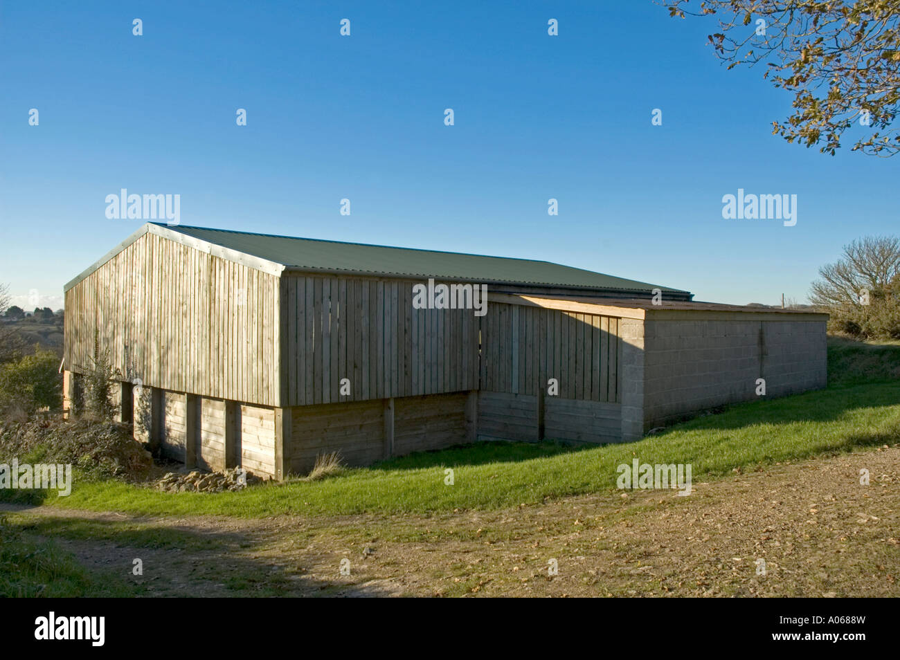 eine moderne Bauernhof Scheune Stockfoto