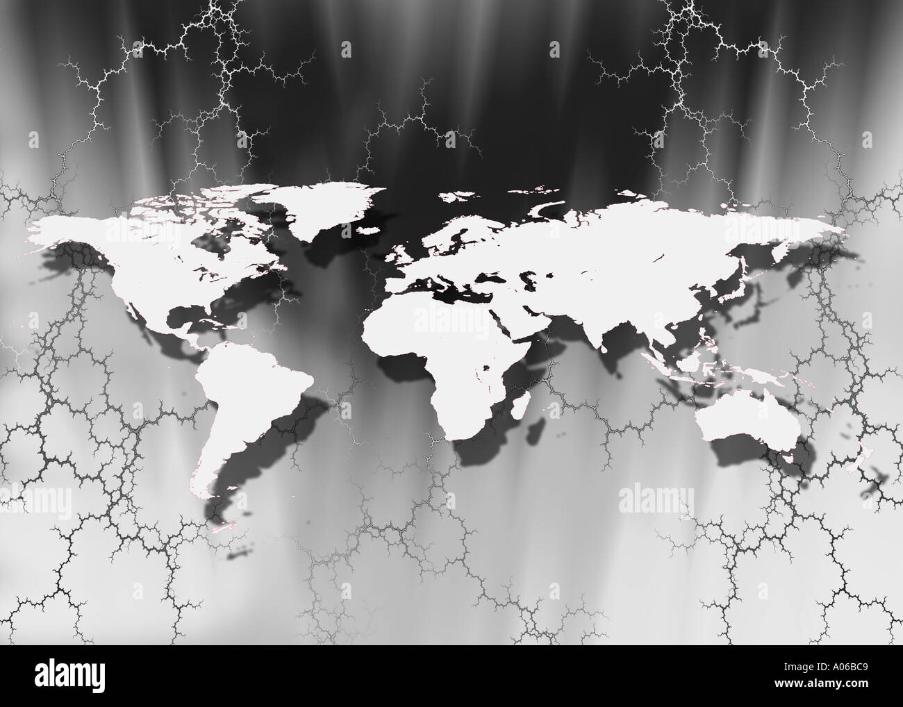 Karte der Welt Stockfoto