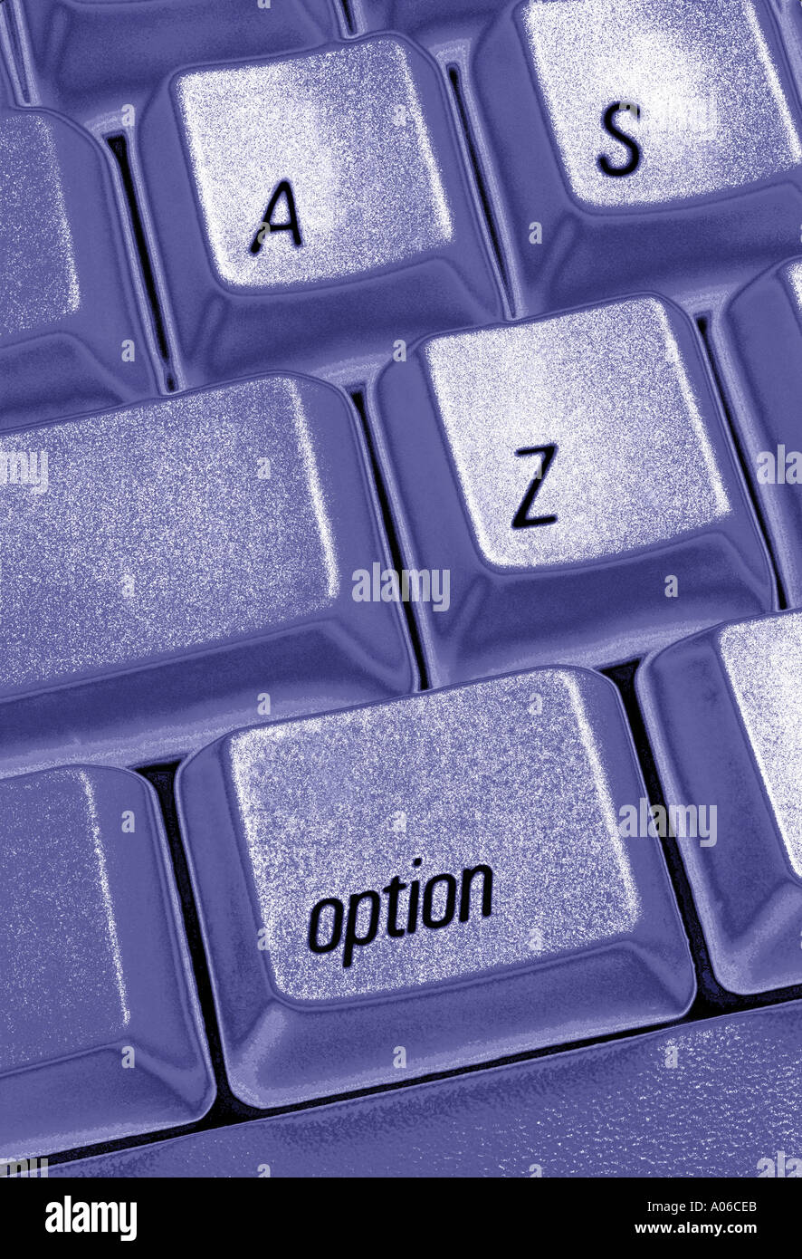 Option-Taste auf der Computertastatur Stockfoto