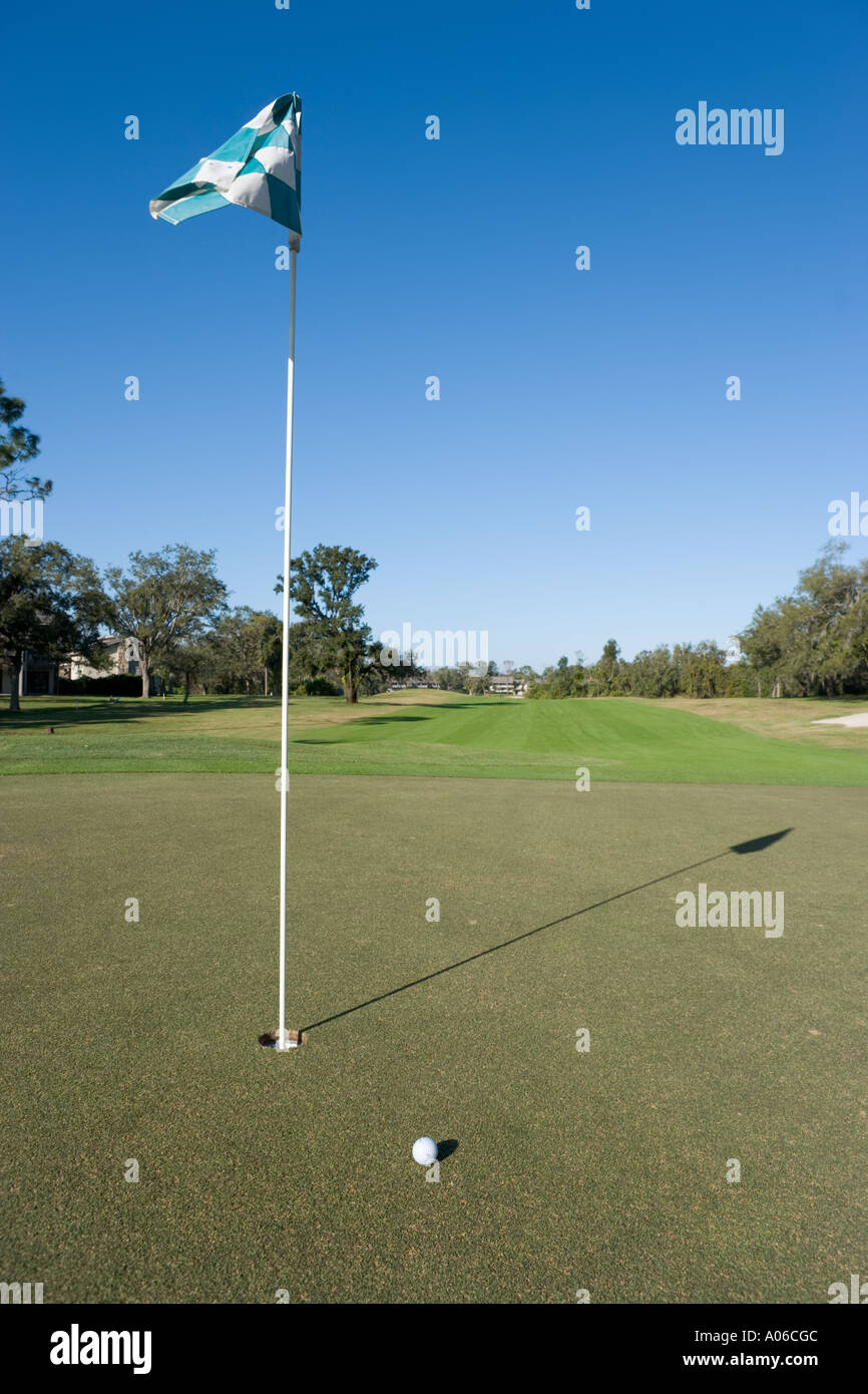 18. Grün, Grenelefe Golf Course, Haines City, Zentral-Florida, Florida USA Stockfoto