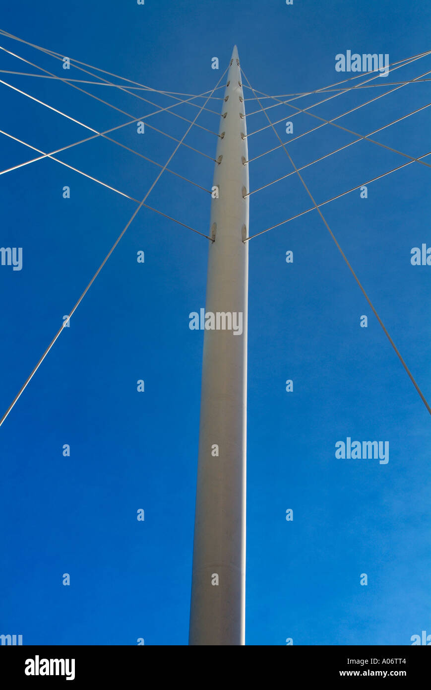 Trinity Brücke Santiago Calatrava Deansgate Salford England UK United Kingdom GB Großbritannien EU Europäische Union Europa Stockfoto