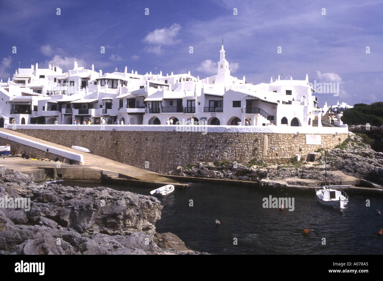 Maurischen Dorf Binibeca Menorca Minorca Belaric Inseln Spanien Scheins Stockfoto