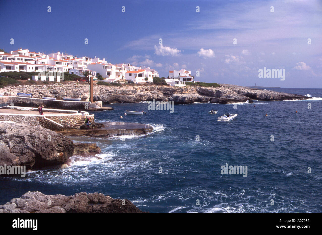 Menorca Minorca spanischen Balearischen Inseln Küste Mittelmeer Europa Stockfoto