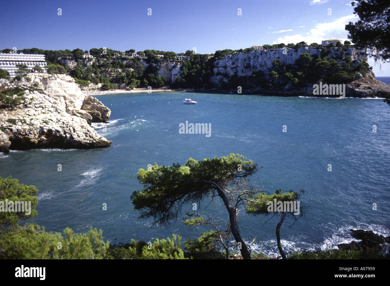 Cala Galdana Menorca Sapin Stockfoto