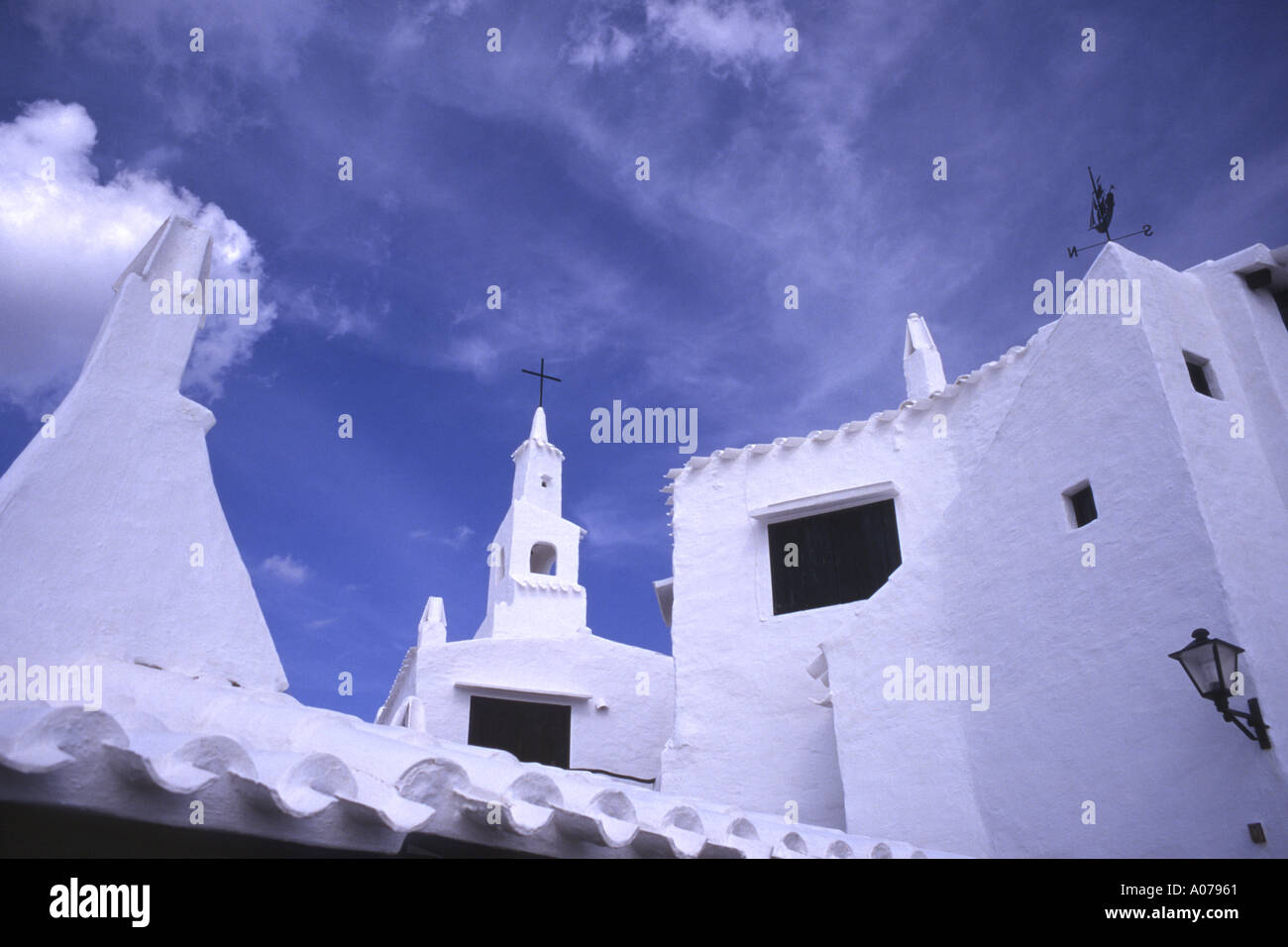 Binibeca Vell Menorca Minorca Spanien Stockfoto