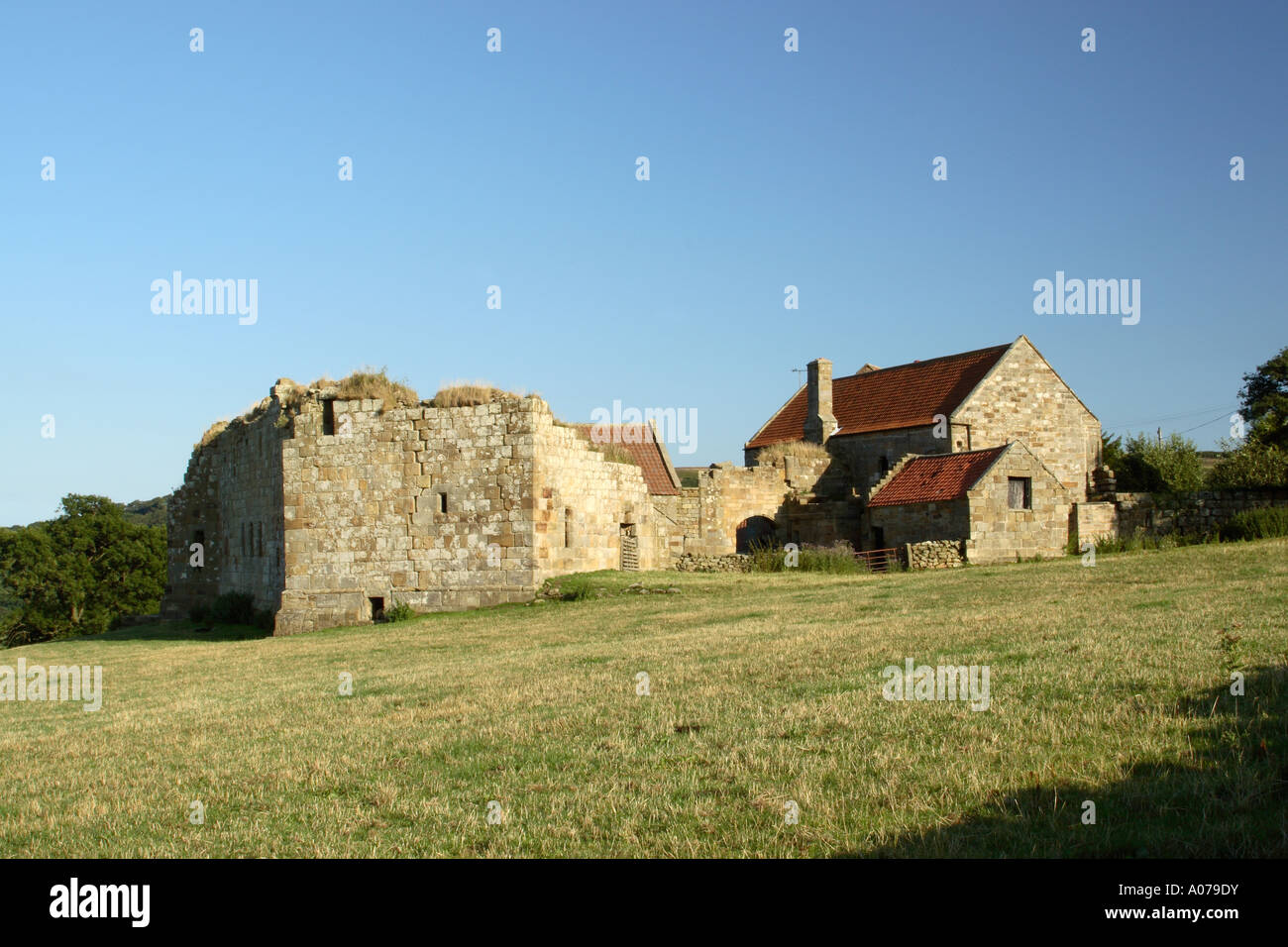 Danby Burg bleibt jetzt Teil Schloss und den Teil Bauernhaus eine Zeit Aufenthalt von Catherine Parr sechste Frau von König Heinrich der achte Stockfoto