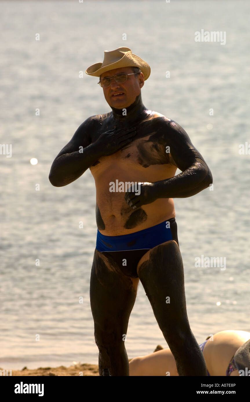 Schlammbehandlung, See Techirghiol in Eforie Nord Stockfoto