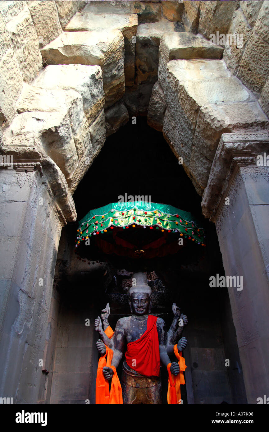 Altar, Vishnu Angkor Wat Kambodscha Stockfoto