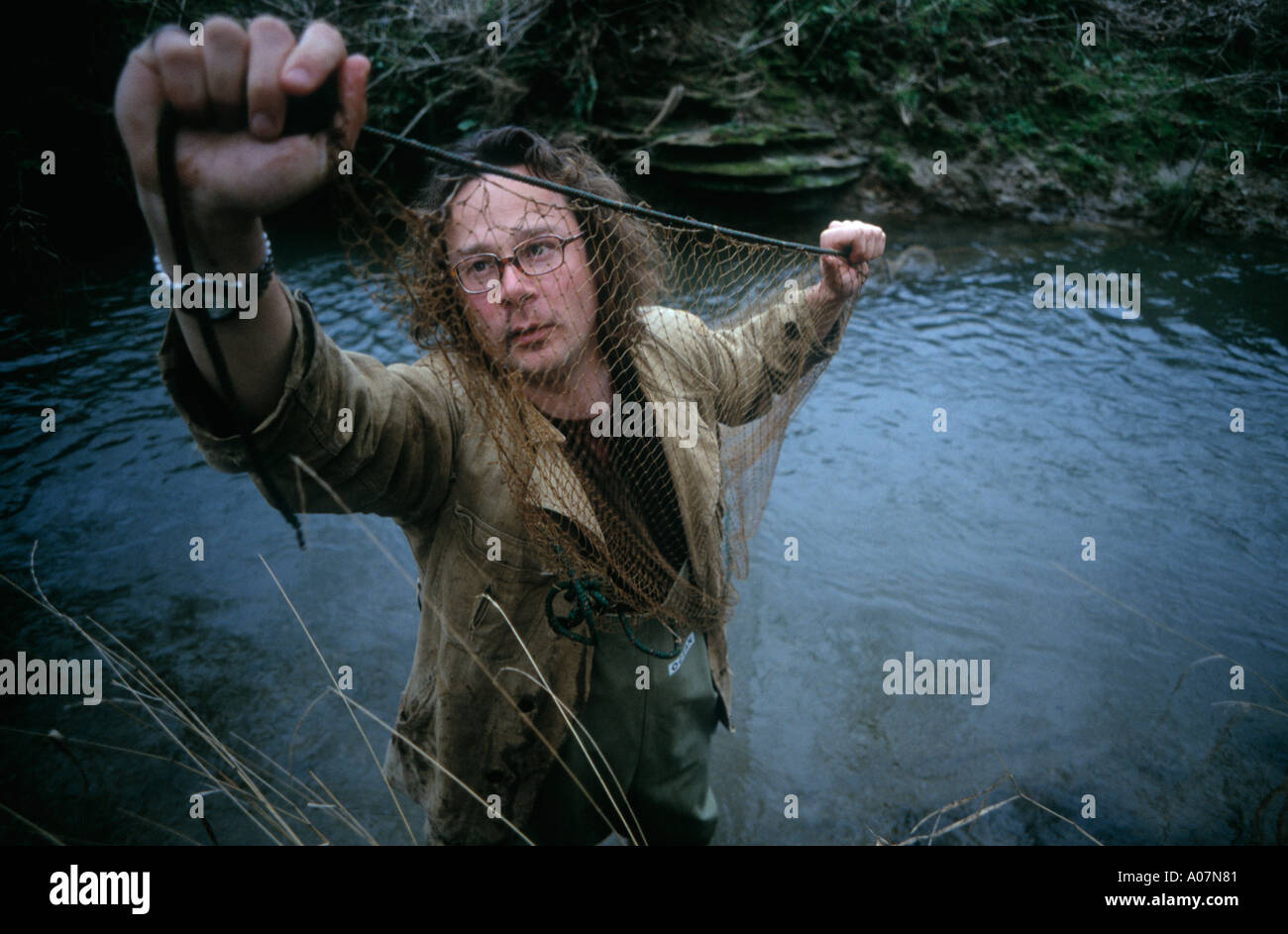 TV Essen Chef Hugh Fearnley Whittingstall im River Cottage in Dorset Stockfoto