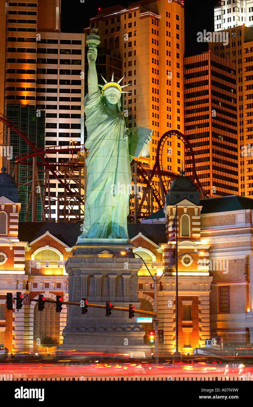 New York New York Hotel and Casino, Las Vegas Stockfoto