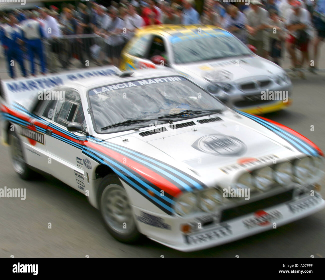 1983 Lancia Rallye 037 beim Goodwood Festival of Speed, Sussex, UK. Stockfoto