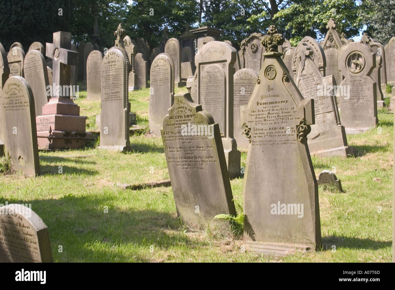 Haworth Kirchhof Stockfoto