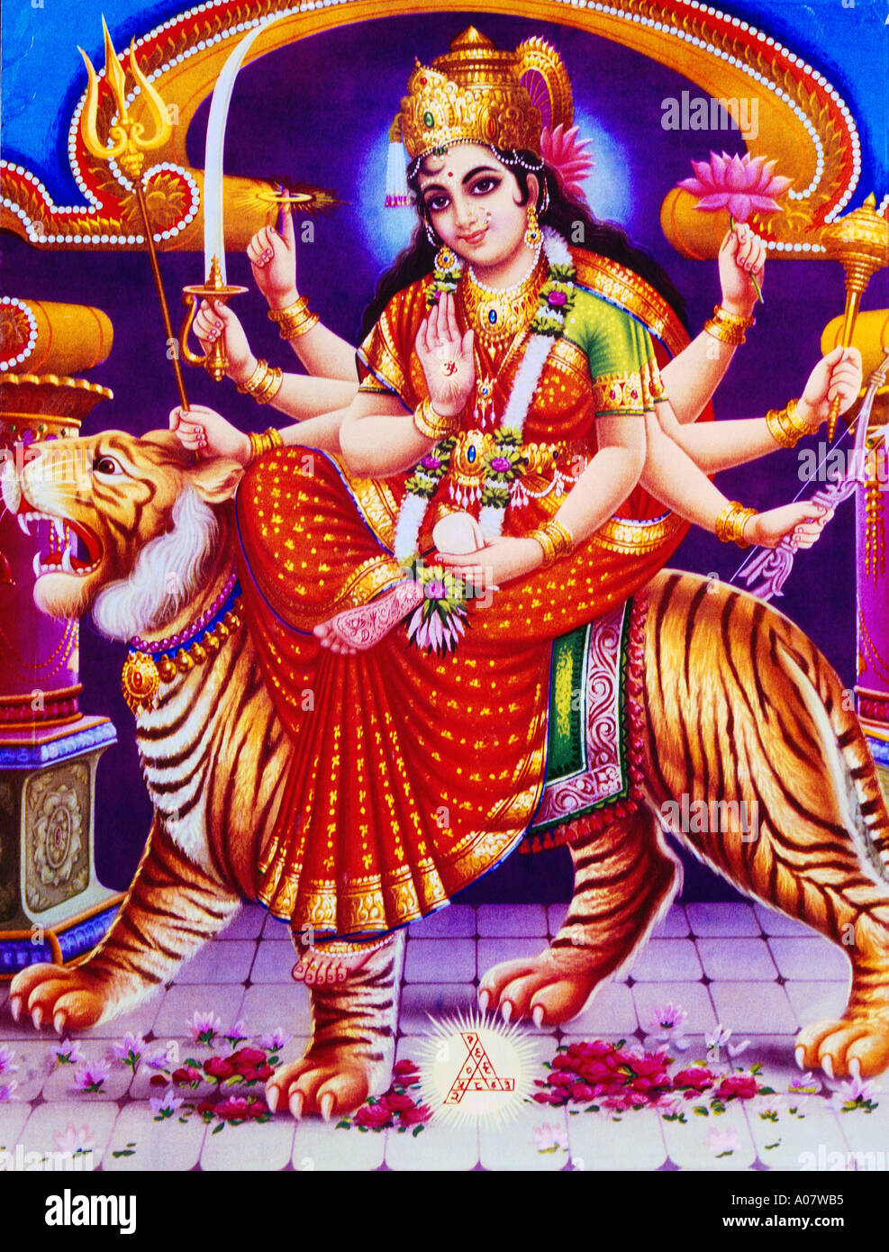 Durga Kali Indien Reinkarnation Stockfoto Durga Kali Indien Reinkarnation Stockfoto