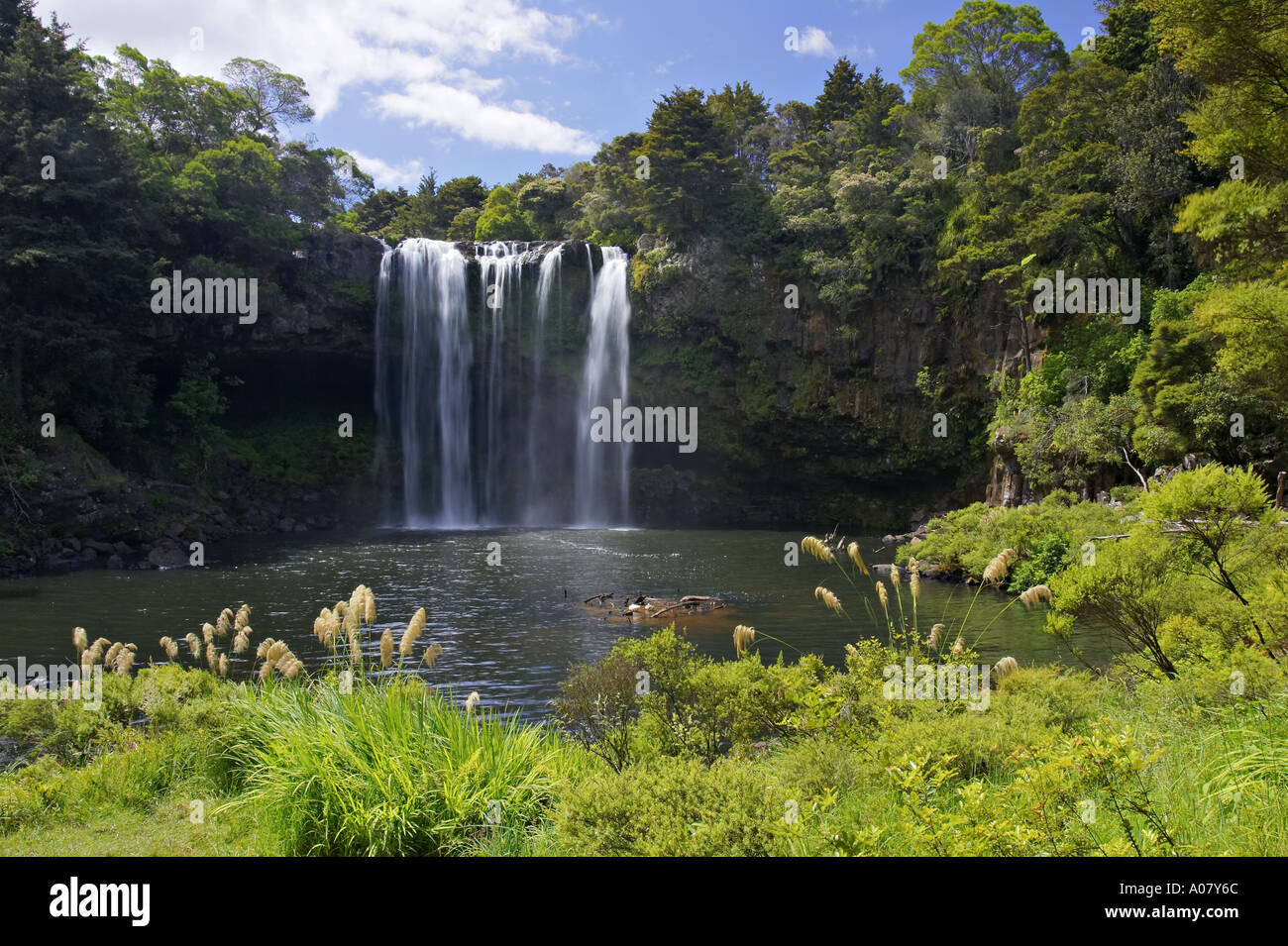 Regenbogen fällt Kerikeri Northland Neuseeland Stockfoto