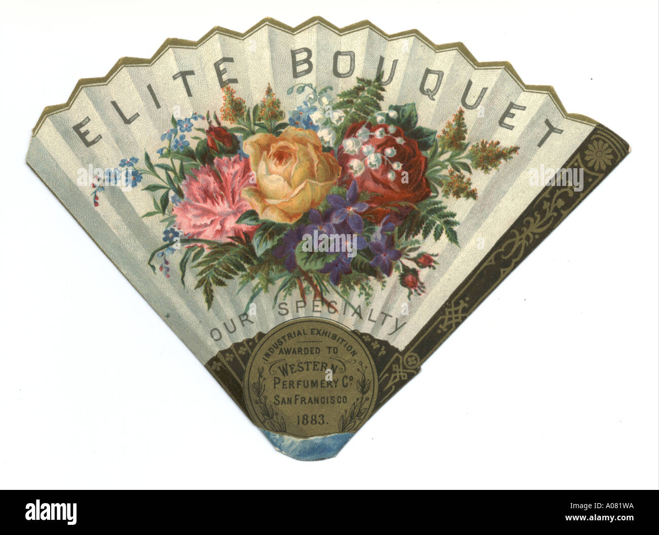 Die Elite Duft Parfüm Handel Karte ca. 1883 Stockfoto