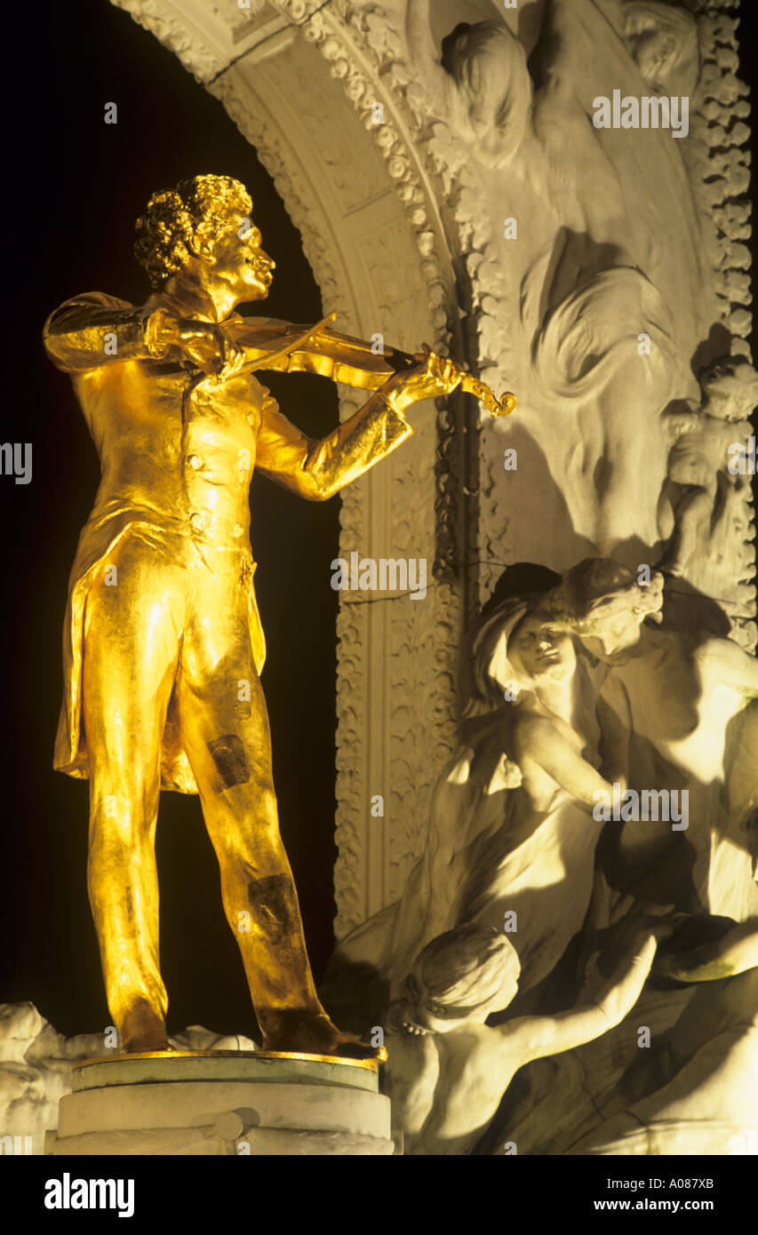Johann Strauss II Statue Stadtpark Wien Österreich Stockfoto