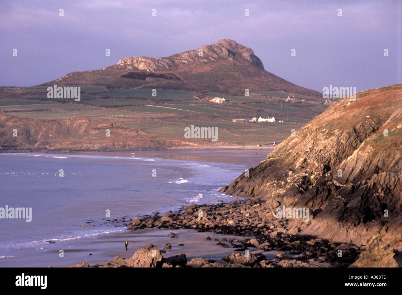 Carn Llidi und Whitesands Bay Pembrokeshire Stockfoto