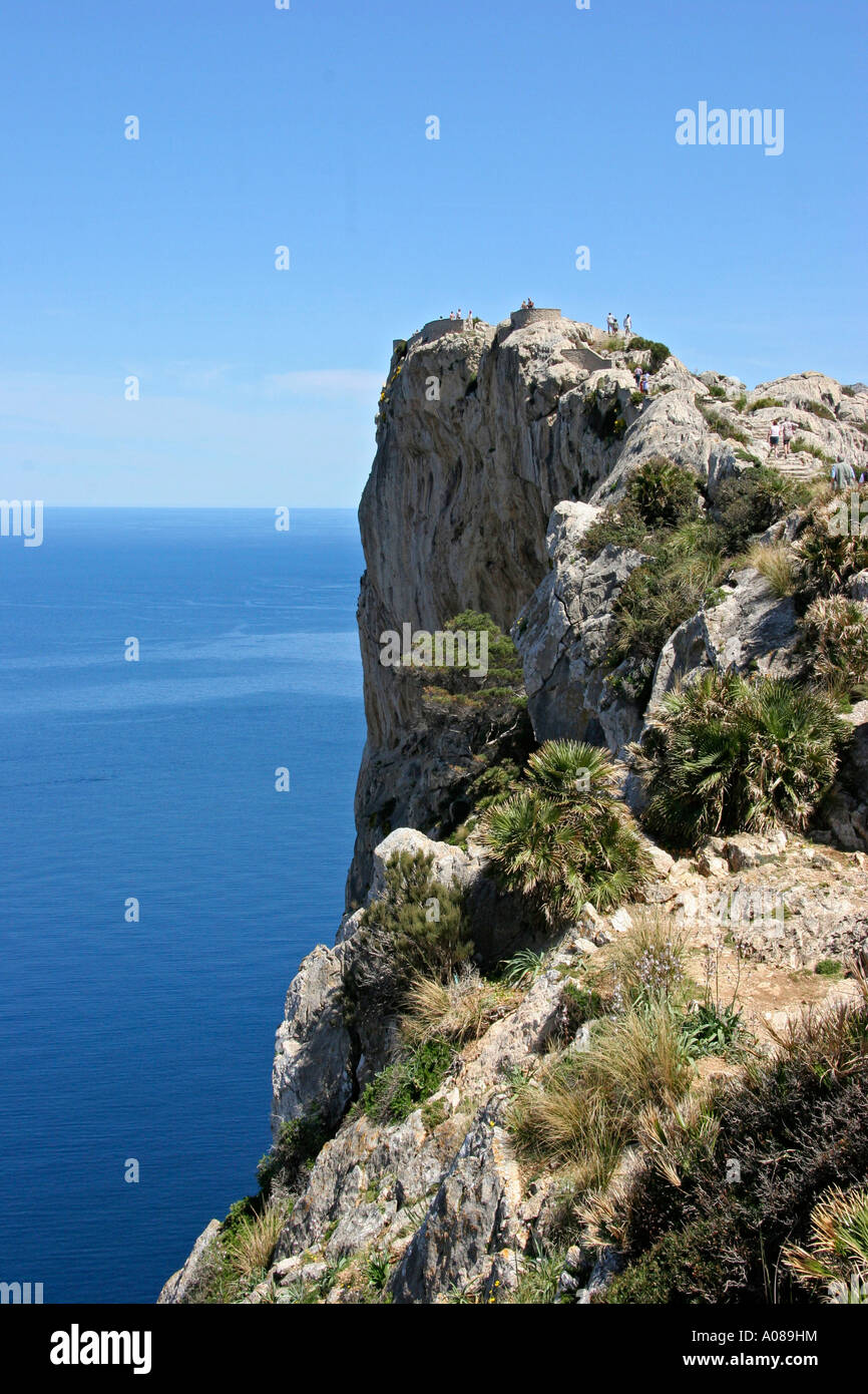 Mallorca, Blick Auf Die Steilkueste Vom Mirador des Colomer Stockfoto