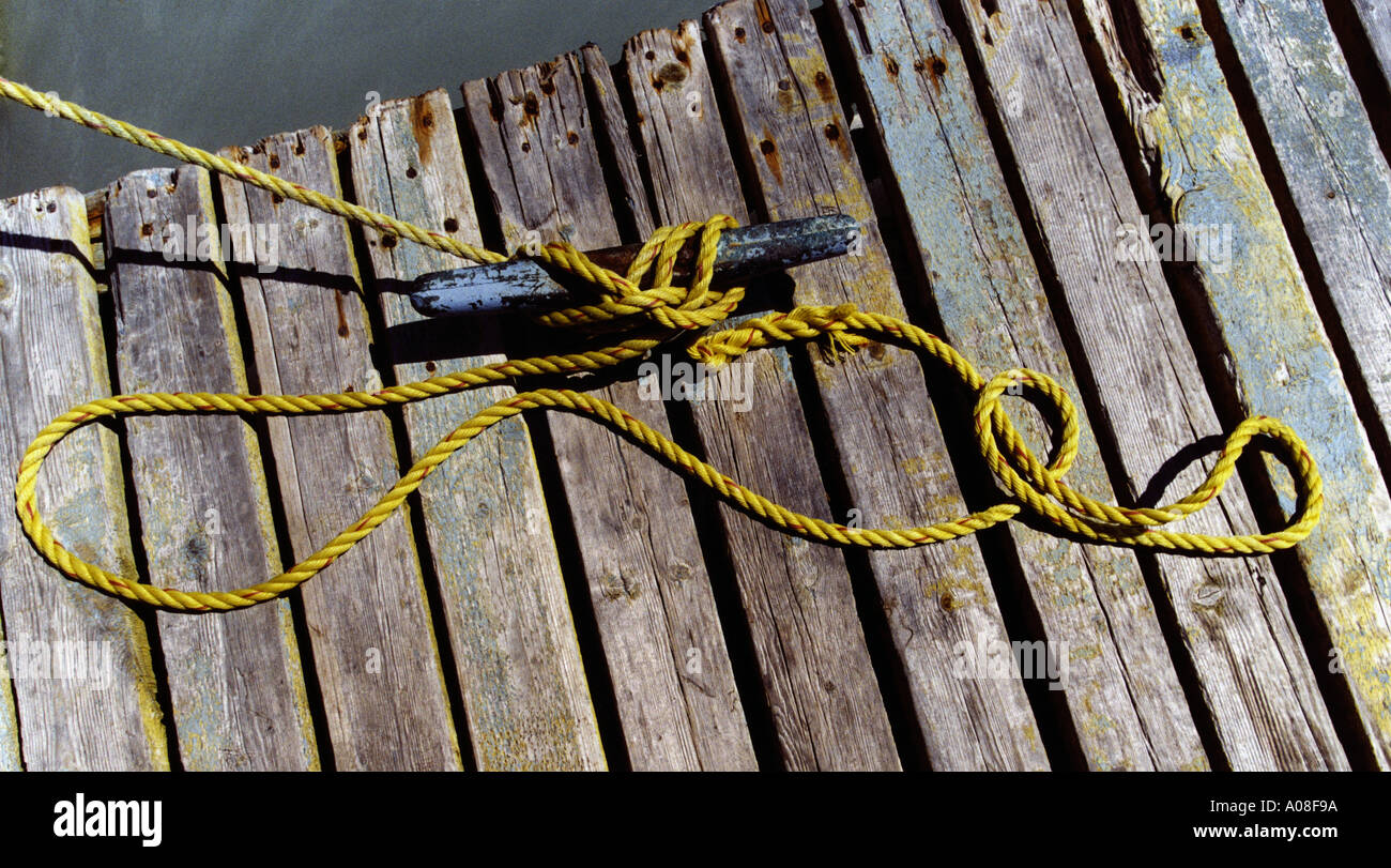 Seil Knoten Stockfoto