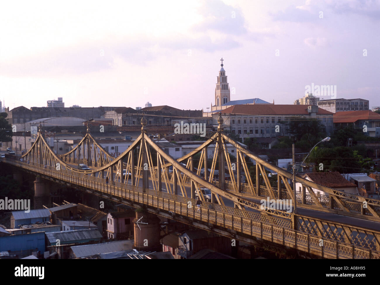 Benjamin Constant Brücke Stadt Manaus Bundesstaat Amazonas Brasilien Stockfoto