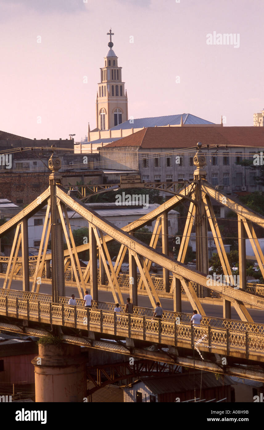 Ponte Benjamin konstante Benjamin Constant Brücke Stadt Manaus Bundesstaat Amazonas Brasilien Stockfoto