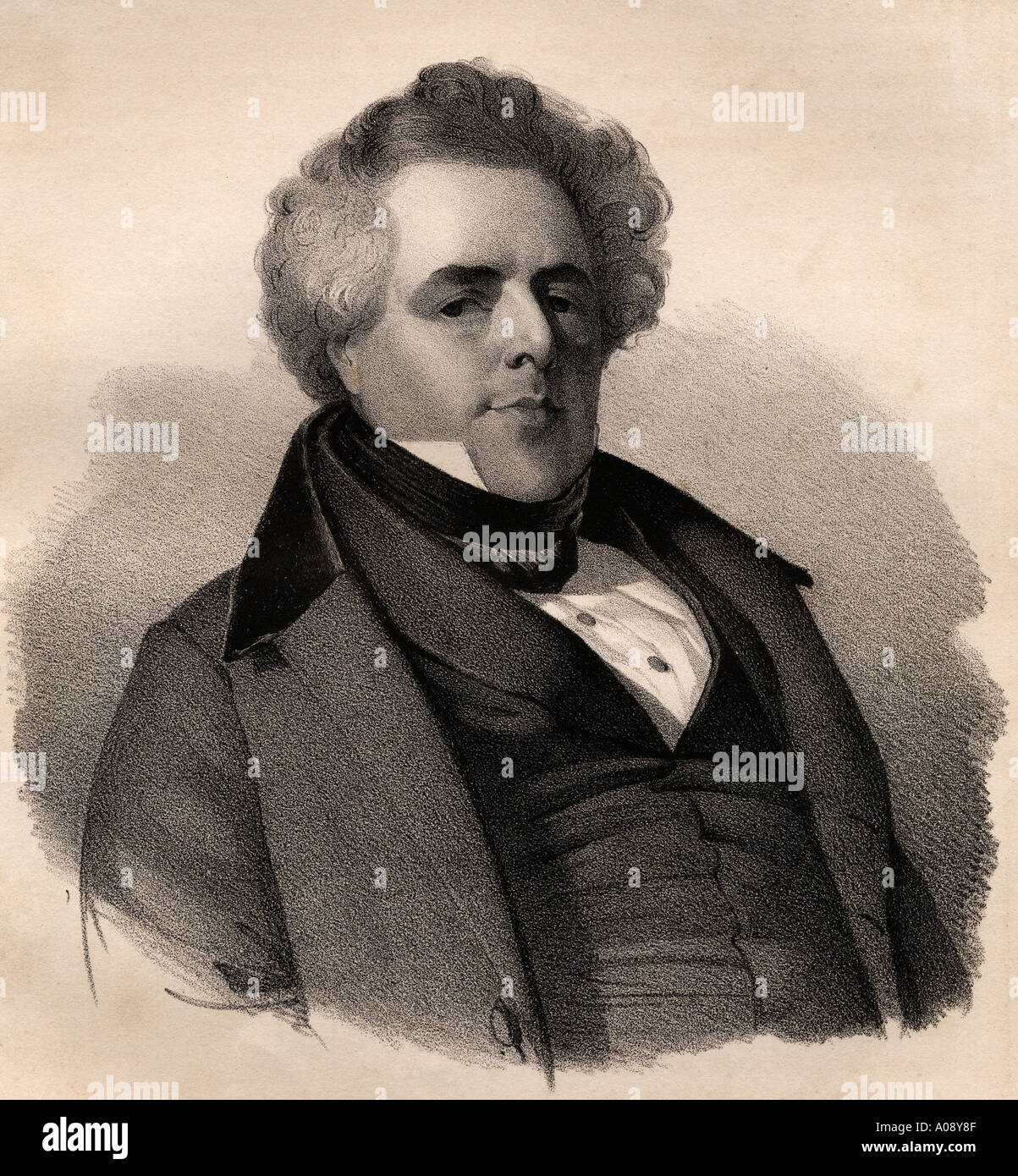 Luigi Lablache, 1794-1858. Französische Opernsängerin. Stockfoto