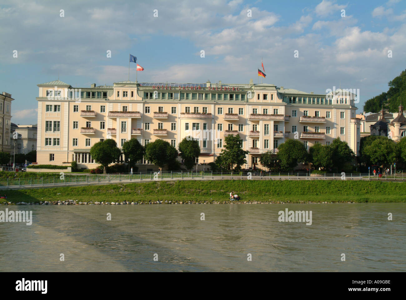 Hotel Sacher Salzburg Österreich Stockfoto