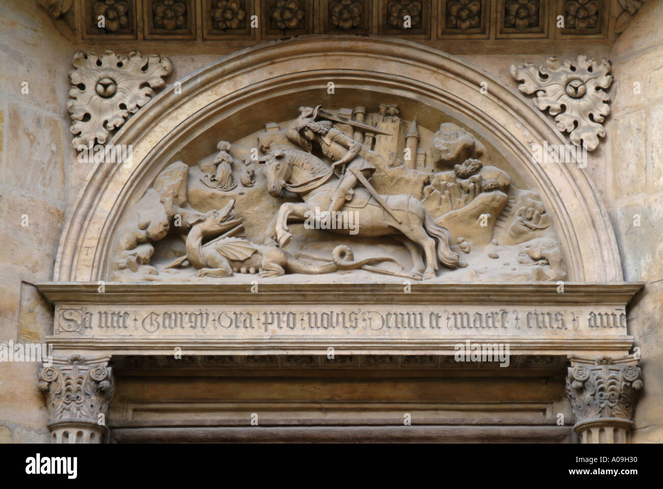 St George slaying der Drache Basilika von St. George Prager Burg Prag Tschechische Republik Stockfoto
