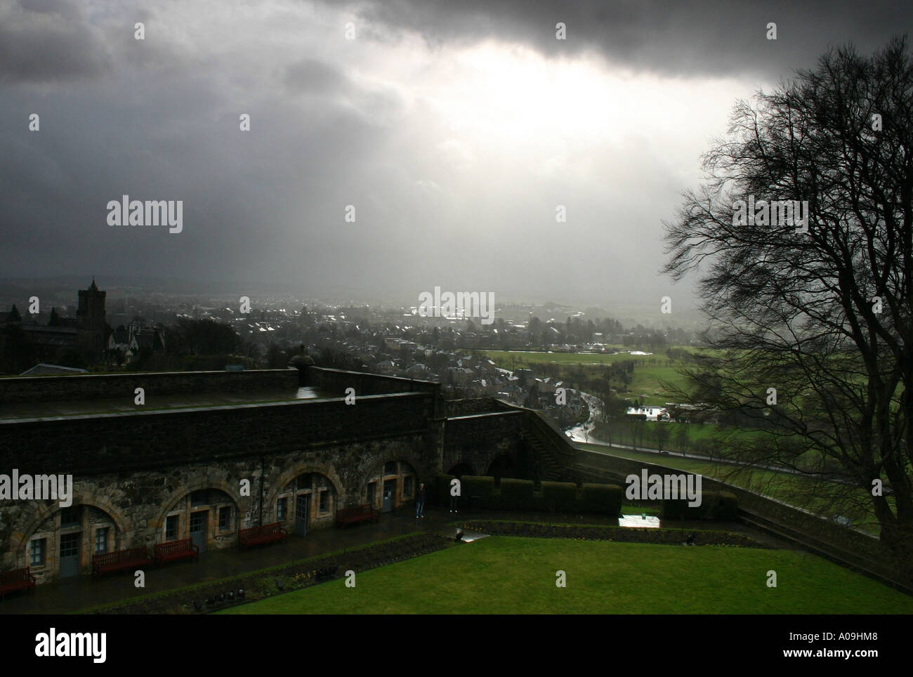 Blick von Stirling Castle Stockfoto