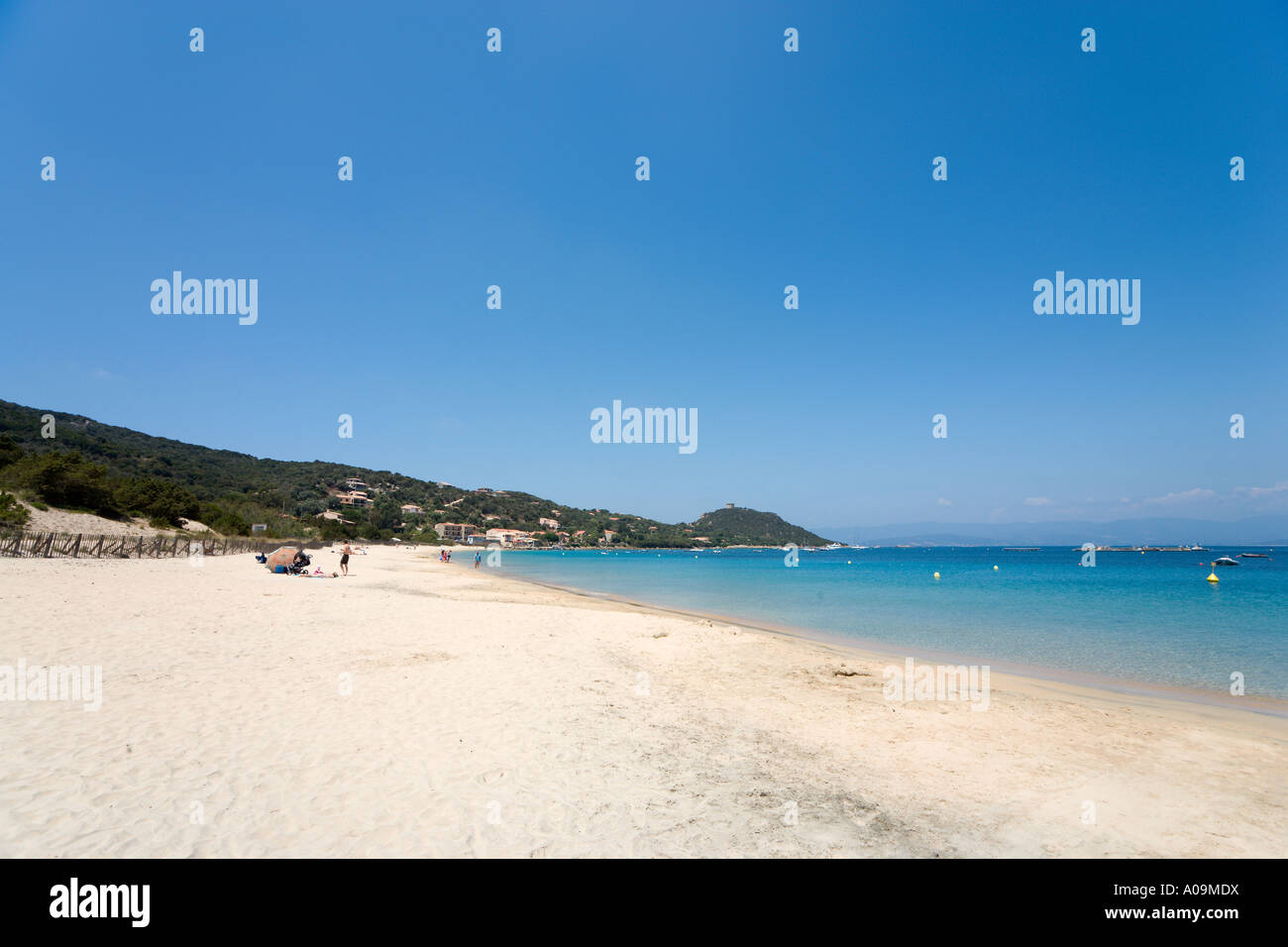 Der Strand von Campomoro, in der Nähe von Propriano, Golf von Valinco, Korsika, Frankreich Stockfoto