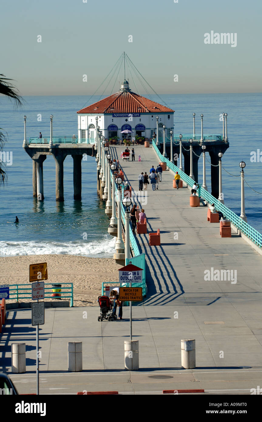 Kalifornien Manhattan Beach Pacific Coast Highway Municipal Pier Stockfoto