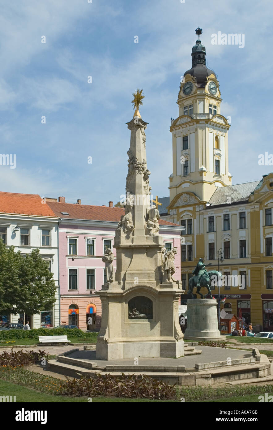Ungarn Pecs Szechenyi ter zentralen quadratischen Rathaus Stockfoto