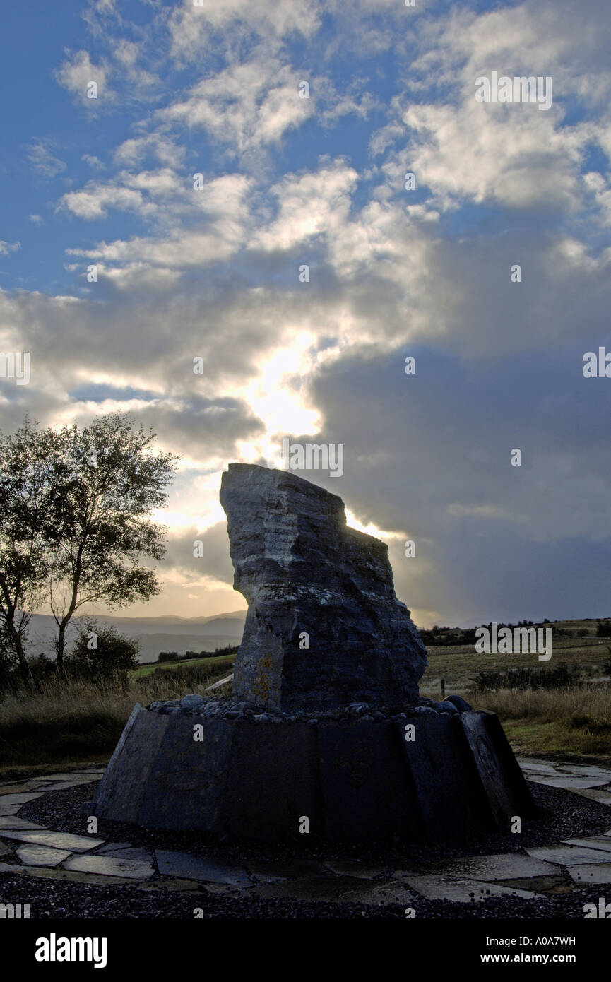 Neil Gunn Memorial in der Nähe von Strathpeffer Highland Region in der Nähe von Inverness, Schottisches Hochland Stockfoto