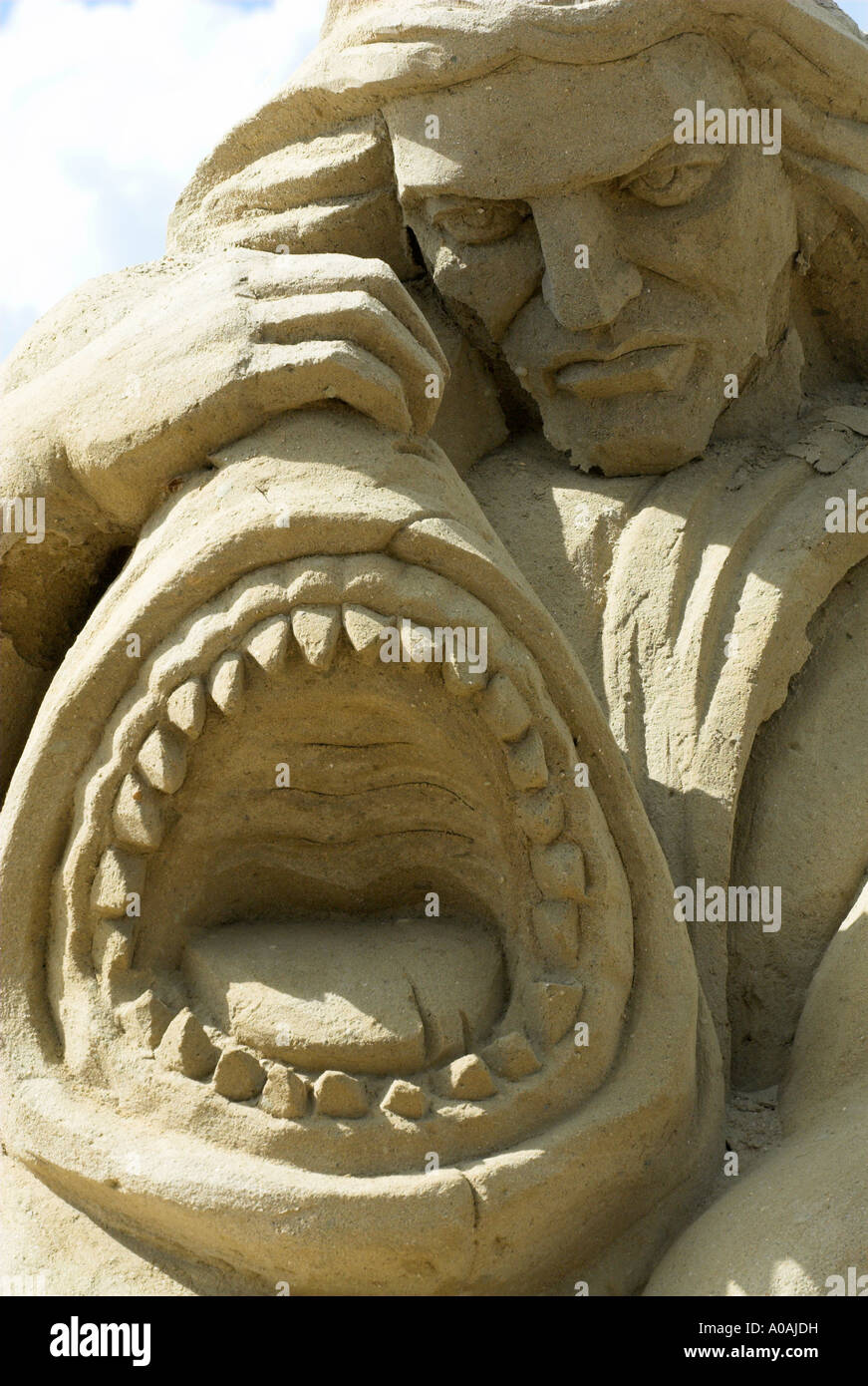 Antiken Rom Sand Skulptur Festival Brighton 2006 in Sand geformt Stockfoto