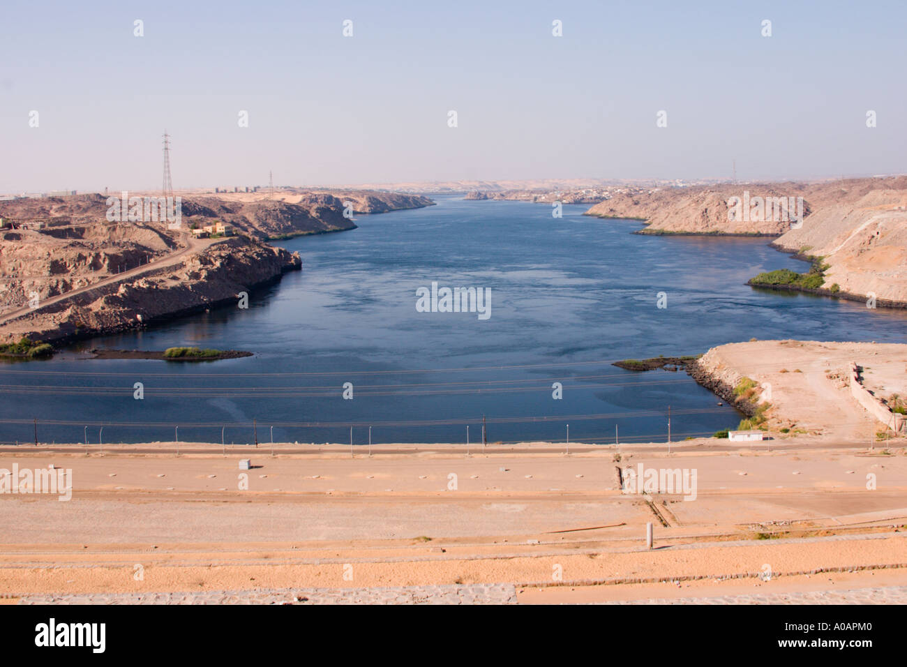 Assuan Staudamm Ägypten Stockfoto