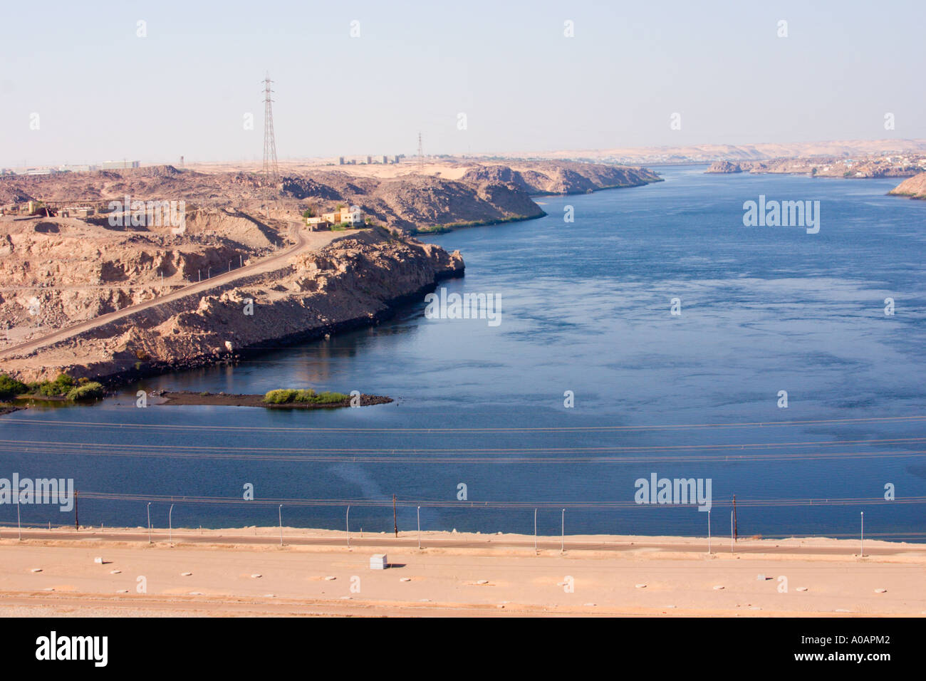 Assuan Staudamm Ägypten Stockfoto