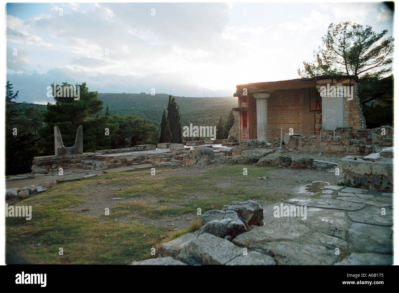 Alte Stadt von König Minos Griechenland Stockfoto