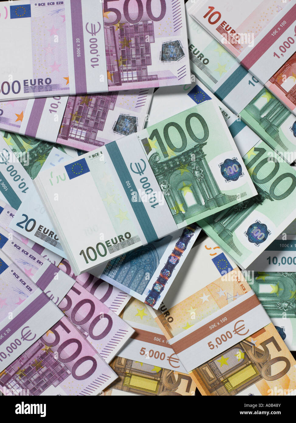 Gebänderten Euro Stockfoto