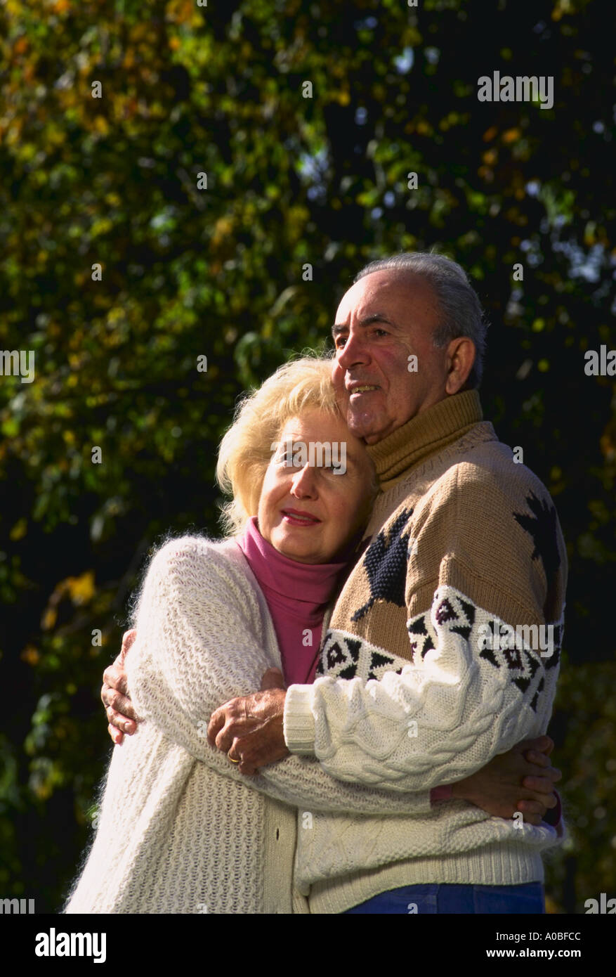 Älteres Paar in Maryland park Stockfoto