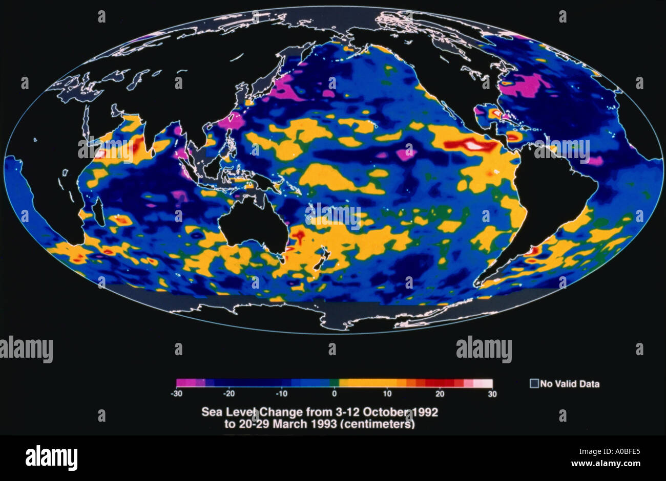 NASA Weltraum Blick auf die Erde Stockfoto