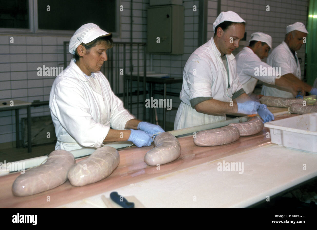 Villani Wurst Produzenten Castelnuovo Emilia Romagna Italien Stockfoto