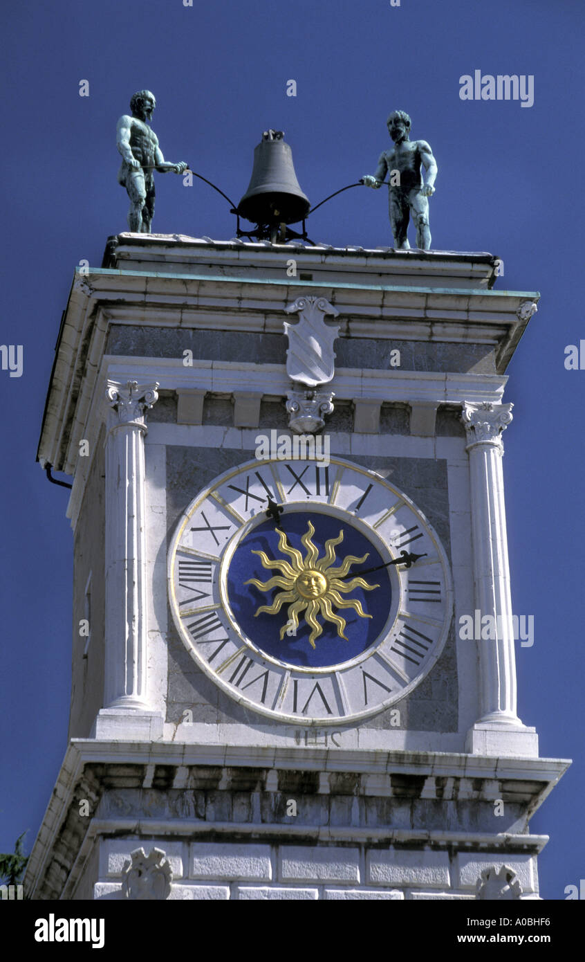 Wachturm Libert quadratische Friaul-Julisch Venetien Italien Stockfoto