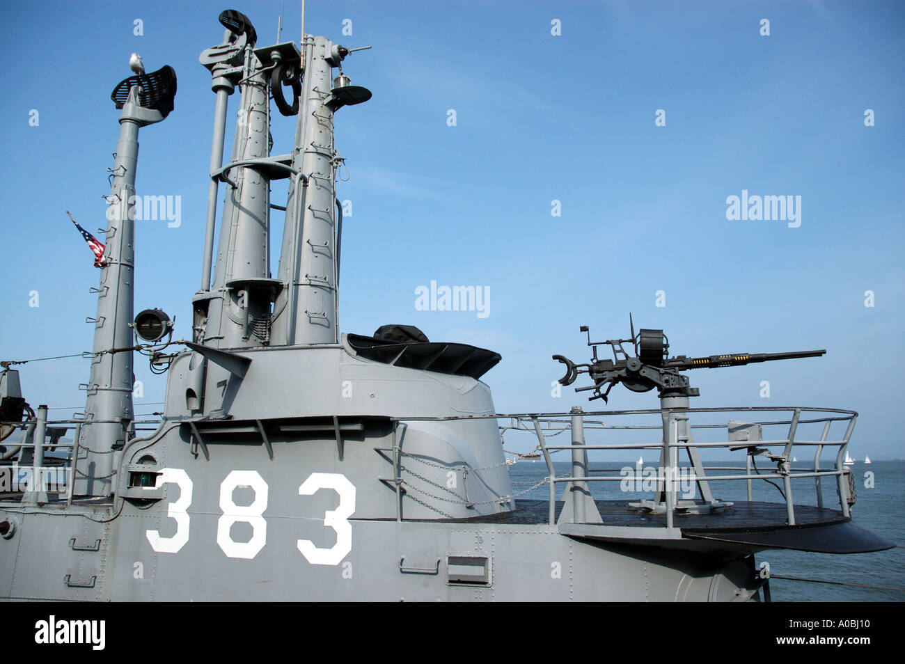 Turm der USS Pampanito Stockfoto