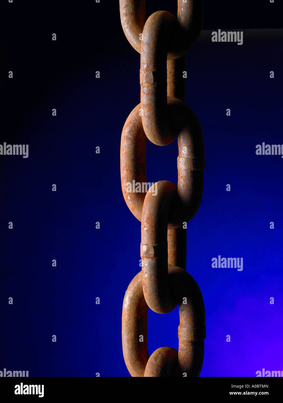 Chain-Link-Ketten-Detail Stockfoto