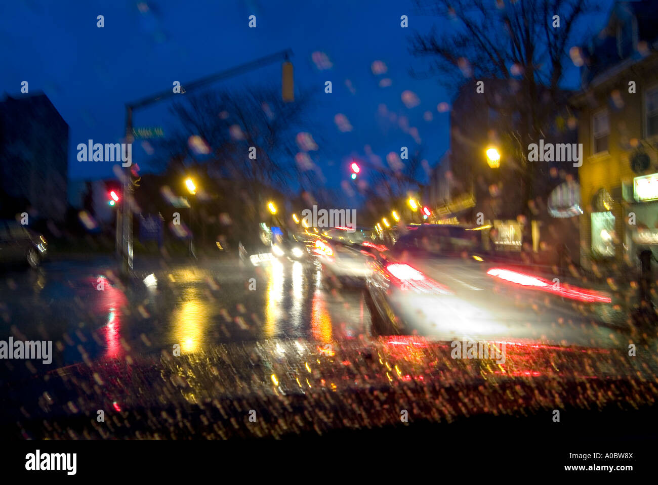 Autos Beschleunigung Street, USA Stockfoto