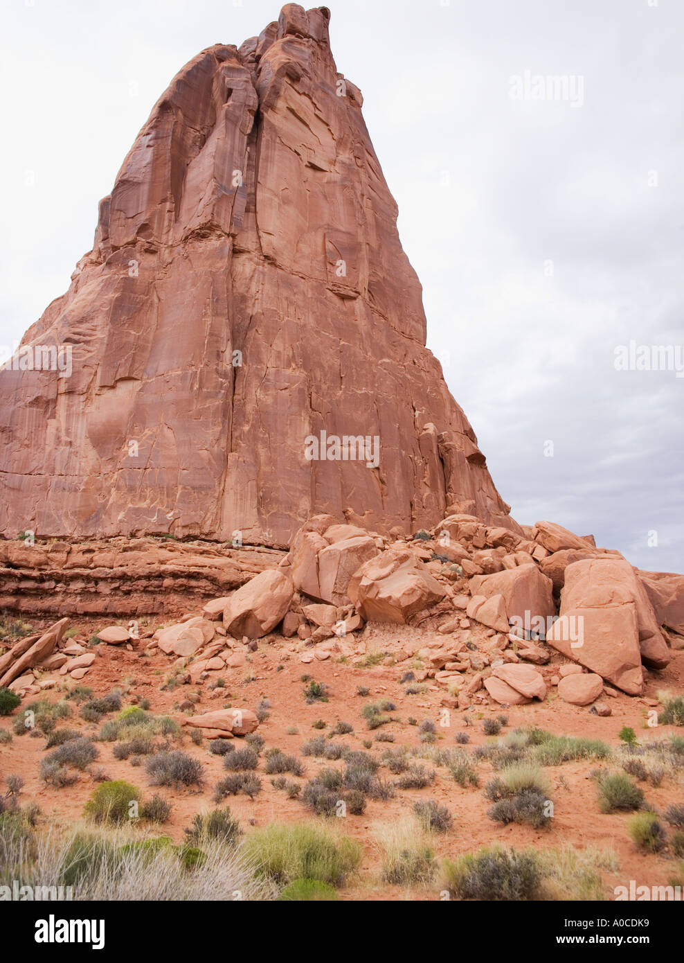 Roten Felsen im Arches-Nationalpark Moab Utah Stockfoto